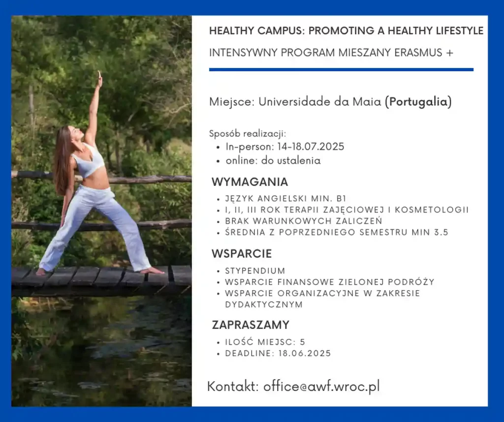 Blended Intensive Programme - Healthy Campus: promoting a healthy lifestyle, Portugalia
